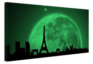 Tablou fosforescent Parisul in lumina lunii