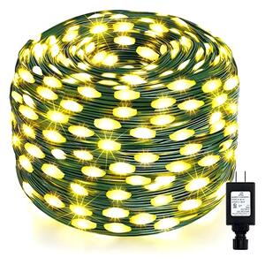 Instalatie de Craciun, banda cu led turnat, exterior, alb cald, 100 metri