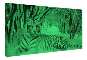 Tablou canvas fosforescent Tigru alb