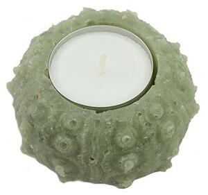 Suport fosforescent pentru lumanare, handmade, Cactus 7 cm