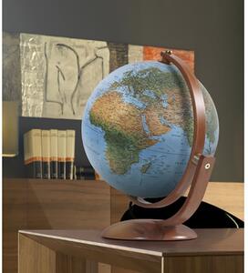 Glob geografic iluminat Maximus, 37 cm, harta fizica si politica, rotire 2 axe