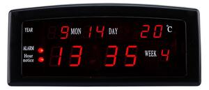 Ceas birou afisaj LED rosu, calendar, alarma, format AM/PM, Caixing