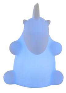 Mini veioza Unicorn LED RGB 0.06W, 11 cm, silicon, pentru copii