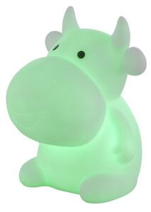 Mini Veioza figurina Vacuta, LED RGB, 0.06W, alimentare baterii, silicon