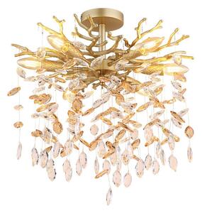 Globo 64138DG - Candelabru pe tijă QUEENA, 6xE14/40W/230V, auriu