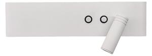 Aplica LED de perete RESORT, LED/10W/230V + LED/3W, albă, dreaptă