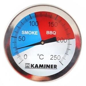 Termometru gratar Smoke&BBQ, otel, 0-250 grade Celsius, sonda, diametru 5cm