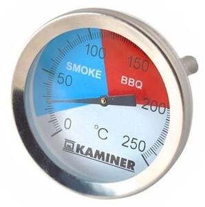 Termometru gratar Smoke&BBQ, otel, 0-250 grade Celsius, sonda, diametru 5cm