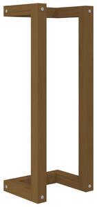 Suport pentru prosoape, maro miere, 23x18x60 cm, lemn masiv pin