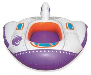 Saltea gonflabila pentru copii, forma nava spatiala, 104x99 cm, multicolor