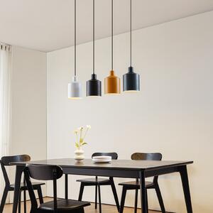 Lindby Lampă suspendată Tirane, colorată, metal, lungime 94 cm, E27, reglabil, Multicolor, Camera de zi / sufragerie, Metal, Modern