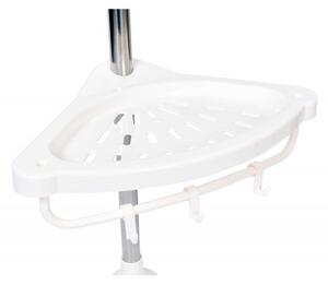 Raft pentru baie ajustabil 100-320 cm, 4 nivele, suport prosop, carlige