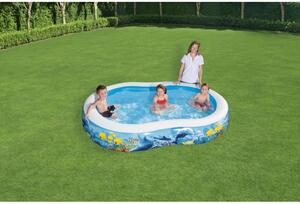 Piscina gonflabila pentru copii, 262x157x46 cm, 544 litri, 2 camere de aer