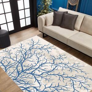 Covor Modern Living , Dormitor Dreptunghiular Elif KL8385AL Albastru (Alege dimensiunea: 60X130 cm)