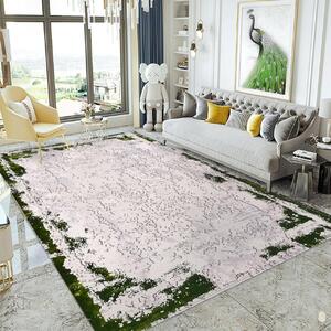 Covor Modern Living , Dormitor Dreptunghiular Antic 7557AL Verde (Alege dimensiunea: 60X130 cm)