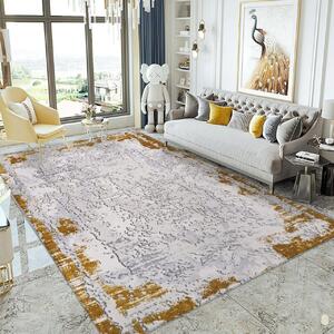 Covor Modern Living , Dormitor Dreptunghiular Antic 7557CL Galben (Alege dimensiunea: 60X130 cm)