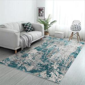 Covor Modern Living , Dormitor Dreptunghiular Antic 5575A Turcoaz (Alege dimensiunea: 60X130 cm)