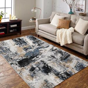 Covor Modern Living, Dormitor Dreptunghiular Ovidiu 2342B Antracit (Alege dimensiunea: 60X130 cm)