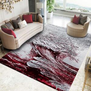 Covor Modern Living, Dormitor Dreptunghiular Cameleon 2323A Rosu (Alege dimensiunea: 60X130 cm)