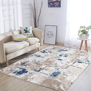 Covor Modern Living, Dormitor Dreptunghiular Hera Lux TZ16AHBY Albastru (Alege dimensiunea: 60X130 cm)