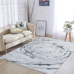 Covor Modern Living , Dormitor Dreptunghiular Elif F353A Gri (Alege dimensiunea: 60X130 cm)