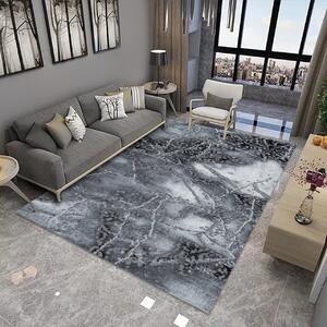 Covor Modern Living , Dormitor Dreptunghiular Marmara D636R Gri (Alege dimensiunea: 250X350 cm)