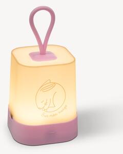 Atmosphera - Lampă de veghe LED tactilă reîncărcabilă pentru copii RABBIT, 3,7 V, 1200 mAh, roz