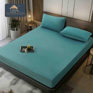 Huse de pat, 3 Piese, Catifea cu elastic 180x200, Verde