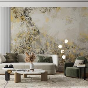 Tapet premium Design cu iedera galbena
