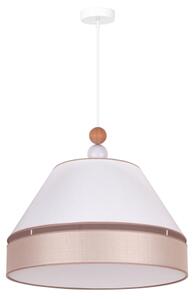 Duolla - Lustră pe cablu AVIGNON 1xE27/15W/230V d. 50 cm albă/bej