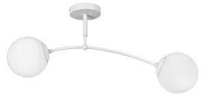 Plafoniera Klausen Sefora PL2 W, Design Urban Modern Alb, 2xE27, 70x15x27 cm, Sticla Opal, Corp Iluminat Living Dormitor Elegant si Minimalist