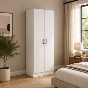 Dulap haaus Remi, 2 Usi, Alb, 80 x 51 x 170 cm