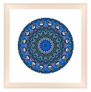 Nairobi ramă pătrată mandala alb