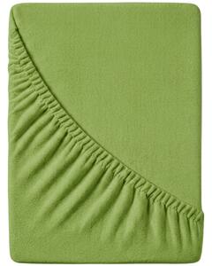 Cearsaf Frotir cu elastic EXCLUSIVE 180 x 200 cm verde