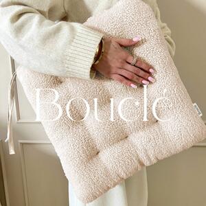 Pernă de scaun Bouclé Cream Bouclé 40 x 40 cm