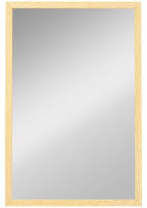HOMCOM Oglindă de perete din sticlă și MDF, 40x60 cm, Culoare Lemn | Aosom Romania