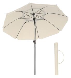 Umbrelă SOLARA, Ø160 cm, bej SongmicsHome