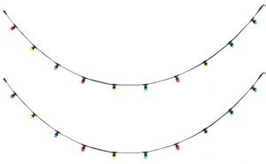 Ghirlandă luminoasă neagră conectabilă 10m cu priză incl. E27 20 lumini IP64 - Lubber