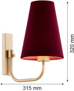 Argon Safiano lampă de perete 1x15 W auriu 8313
