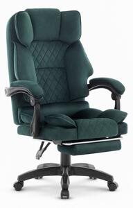 Scaun de birou ergonomic HC-1031 cu suport pentru picioare - verde