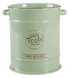 Recipient ceramic pentru ustensile de bucătărie T&G Woodware Pride of Place, verde