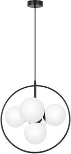 Kaja Geo lampă suspendată 5x10 W alb-negru K-3838