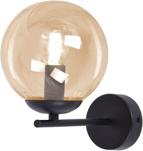 Kaja Delta lampă de perete 1x10 W negru-chihlimbar K-5306