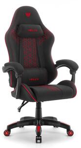 Scaun de gaming HC-1008 2.0 cu perne ergonomice - negru și roșu