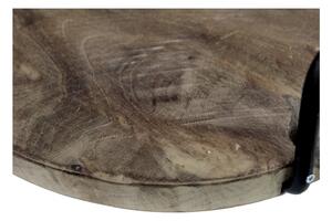 Tavă din lemn de tec, cu mânere, HSM collection