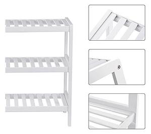 Raft pentru pantofi Model Quinn, Alb, 70x26x55 cm