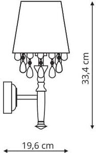 Light Prestige Vigo lampă de perete 1x40 W alb-crom LP-0412/1WWH