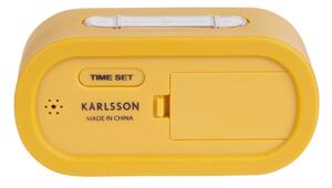 Ceas cauciucat cu alarmă Karlsson Gummy, galben