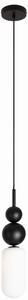 MaxLight Nova lampă suspendată 1x7 W alb-negru P0641
