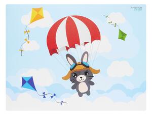Suport farfurie 40x30cm, iepure, parasuta, Betty I Bunny